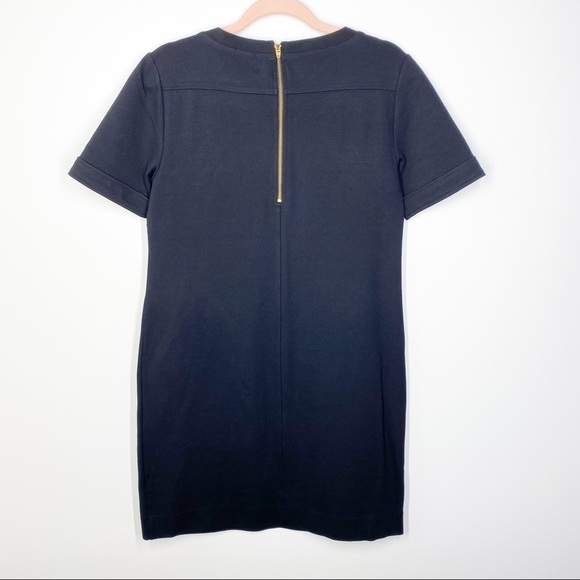 J.Crew Factory Black Ponte Utility Shift Dress - Picture 5 of 10